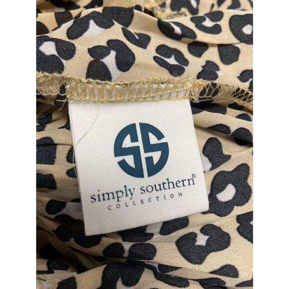 Simply Southern Cheetah Print Babydoll Dress NWT - Picture 6 of 7
